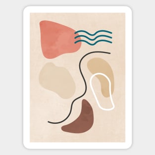 Organic Abstract Shapes Sticker